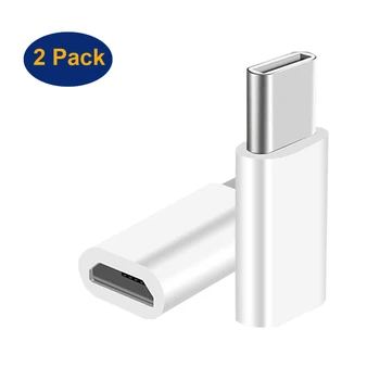 DIGIZULU 2Pack Micro USB-Női C Típusú Férfi Átalakító Töltés Adatok Szinkronizálása OTG Adapter Macbook Samsung Galaxy Huawei