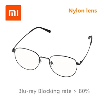 Xiaomi Mijia Anti Kék Fény Szemüveg 80% felett Kék Fény Blokkoló ultra-könnyű β Ti templomok nylon lencse algásodásgátló wearresistant