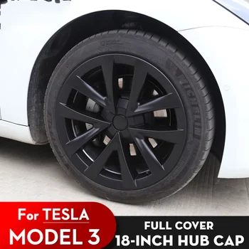 4db 18 Colos Teljesítmény Elosztó kap A Tesla 21-23 Modell 3 Kerék Kap Teljes Fedél Csere Gépjármű-Fedezze Tartozékok