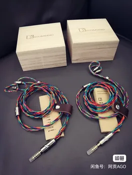 HIFI kézzel készített fejhallgató kábel 4.4 2.5 XLR xlr mérleg kábel mmcx 0.78 a2dc frissítés kábel támogatja a testreszabási