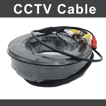 30M CCTV DVR Kamera Felvevő rendszer, Videó Kábel DC tápfeszültség a Biztonsági kamera BNC Kábel