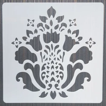 1db 20*20Cm Mandala DIY Rétegződés Stencil Falon Festmény, Bútor Scrapbook Színezés Dombornyomás Album Díszítő Sablon