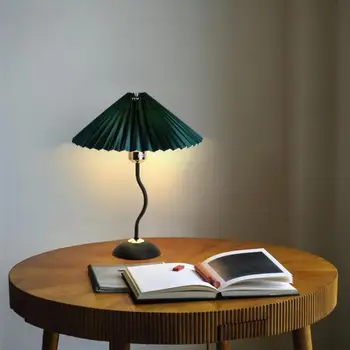 Hálószoba Éjjeli Dekoratív Asztali Lámpa Japán Stílusú Retro Cafe Rakott Lámpaernyő Nappali Led Asztali Lámpa