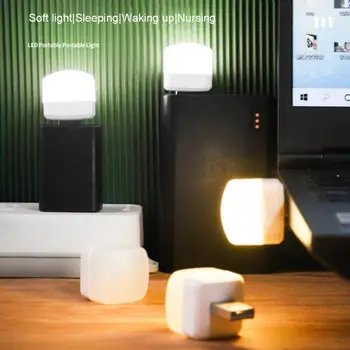 USB Csatlakozó Lámpa Hordozható LED-es Éjszakai Fény, A PC-n a Mobil hálózati Töltés Kis Könyv Lámpa szemvédő olvasólámpa