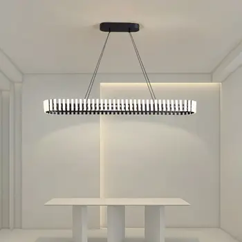 A Modern LED Szalag Csillár Skandináv Minimalista Pandent Fények Légkörben, High-end Nappali Étkező Lógó Lámpa Lustres