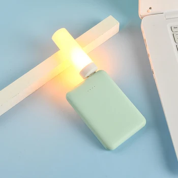 USB Csatlakozó Éjszakai Fény Hordozható USB Kis Könyv, Lámpák LED olvasólámpa szemvédő asztali Lámpát az ágy mellett, Hálószoba Hatalom Bankok