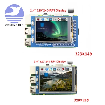 2.4 / 2.8 inch 320*240 érintőképernyő Érintőképernyős TFT LCD Modul Kijelző a Raspberry Pi GPIO Bemenet