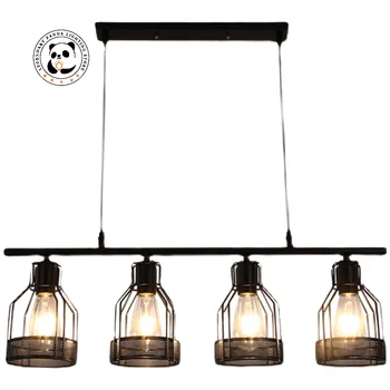 Retro Ipari Konyhai Függő Lámpa Nappali, Hálószoba, Kávézó, Étkező Csillár Fekete Loft Mennyezeti Lámpák Lámpatest