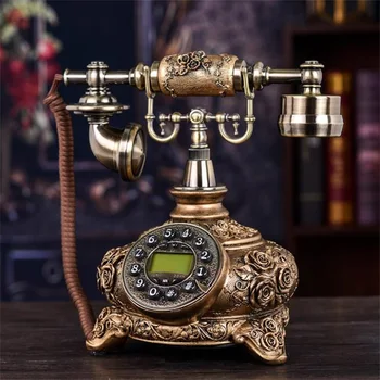 A Gyorstárcsázás Antik Vezetékes Telefon Office Home Hotel Vezetékes Telefon