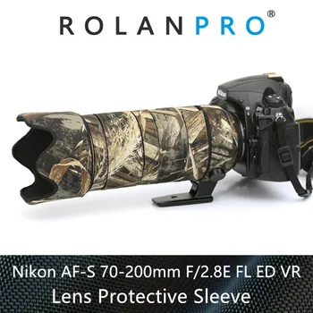 ROLANPRO Vízálló Lencse Álcázás Kabát esővédő a Nikkor a Nikon AF-S 70-200mm f/2.8 E FL ED VR objektív védőtasak
