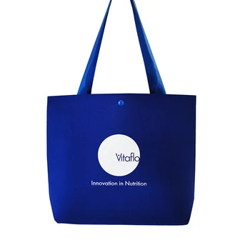 nagykereskedelmi 250pcs/sok egyéni újrahasznosított Gyapjú nemez Anyag újrahasznosítható bevásárló táskák ajándék boutique eco táskák a logó hirdetések