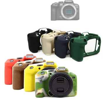 R10 Gumi Szilikon Esetben Testét Borító Védő Keret Bőr Canon EOS R10 Kamera