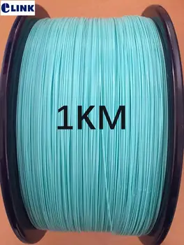 1000mtr 0.9 mm tighted száloptikai kábel OM3-150 Multimódusú aqua színű szál copfos ftth optikai vezeték 1 km/roll ELINK