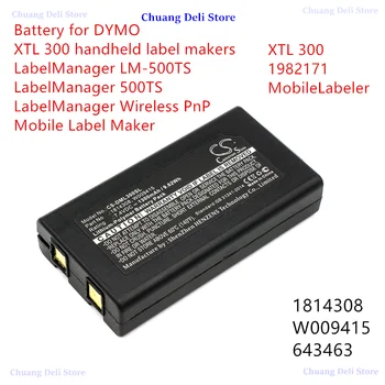 Cameron Kínai 1814308 W009415 643463 Hordozható Nyomtató Akkumulátor DYMO XTL 300 1982171 MobileLabeler LabelManager LM-500TS