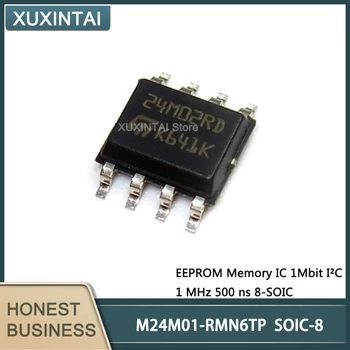 10db/Sok Új, Eredeti M24M01-RMN6TP M24M01 EEPROM Memória IC 1Mbit I2C 1 MHz 500 ns 8-SOIC