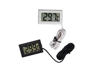 FY-10 Mini LCD Digitális Hőmérő Akvárium Autó vízfürdő Hőmérséklete Teszter Érzékelő Monitor Beépített Hőmérséklet Érzékelő 1 M
