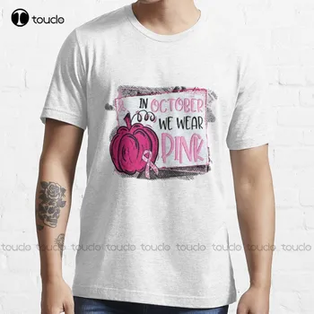 Októberben Hordjuk Rózsaszín Tök Kockás T-Shirt Póló Méret Egyéni Aldult Tini Unisex Digitális Nyomtatás Póló, Egyedi Ajándék Tshirt