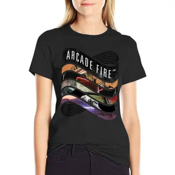 Arcade Fire - Diszkográfia Póló, csinos felsők pólók Női grafikus vicces pólók