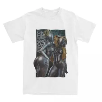 Egyedülálló Az Ikrek Atom Szív Játék, T-Shirt, a Férfiak, Nők, O Nyakú Pamut Póló Eredeti Maximum