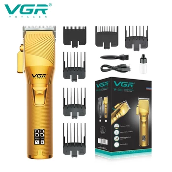 VGR Haj Clipper Professzionális hajvágó Gép Állítható Haj Trimmer Vezeték nélküli Borbély Digitális Kijelző Clipper a Férfiak V-280