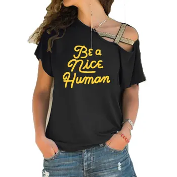 kedves emberi női divat grunge tumblr pamut alkalmi vicces szlogen vallás fél tees Szabálytalan Elfordulás Kereszt Kötés póló