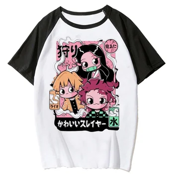 Démon Vadász Kimetsu Nem Yaiba pólók női nyári manga tshirt lány divatáru