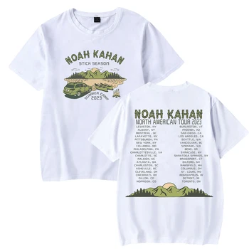 Noah Kahan Merch Stick Szezon Tábor, Túra póló Unisex Sleeve Rövid Ujjú Póló Női Férfi Tshirt 2023 World Tour Ruhák