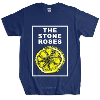 Férfi nyári pamut tshirt laza felsők Új Retro A Stone Roses Citrom Unisex póló férfi tshirt unisex póló-póló, alkalmi póló