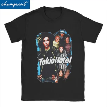 Tokio Hotel Póló Férfi Női Tiszta Pamut Szabadidő Pólók O Nyak német Rock Pólók Rövid Ujjú Felsők Plus Size