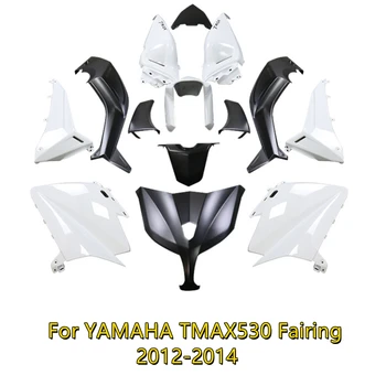 Alkalmas YAMAHA Tmax-530 Tmax 530 TMAX530 2012 201 3 2014 Fekete-Fehér Motoros Spoiler készlet testre szabható 12 13 14