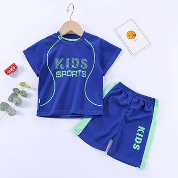 BibiCola gyermek ruházat nyári új fiú baba haza sport két darab, két darab, divat, gyermekek ruha 1-6 éves.