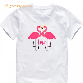 állat kisfiú Flamingo lány-ruházat póló lányoknak maximum gyerekek t-shirt gyerek ruhákat fiúk grafikus póló ingyenes szállítás