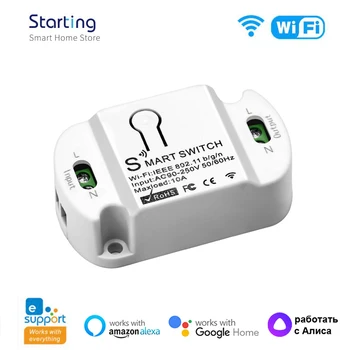 eWeLink Mini WiFi + Bluetooth Smart Switch DIY LED Kapcsoló Modul APP hangvezérlés Működik, Alexa, a Google Haza, Alice