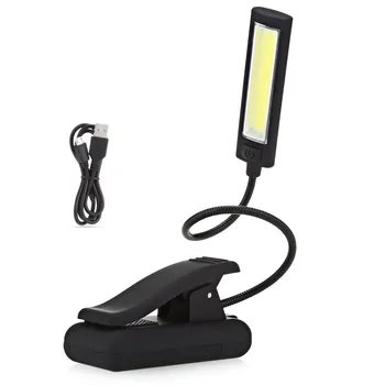 LED Klip Könyv Fény Egyetlen Fejét USB Szabályozható Klip olvasólámpa Laptop Notebook Ágy Fejvég Asztal Hordozható Éjszakai Fény