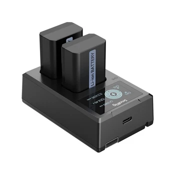 SmallRig 2db Kamera Akkumulátor + USB Töltő Készlet Sony, Nikon, Canon Fujifilm Fényképezőgépek