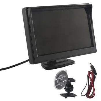5 Hüvelykes, 800X480 TFT LCD HD Képernyő Monitor Kettős Konzol Autós Biztonsági Kamera/Hátsó Nézet/DVD/Media Player