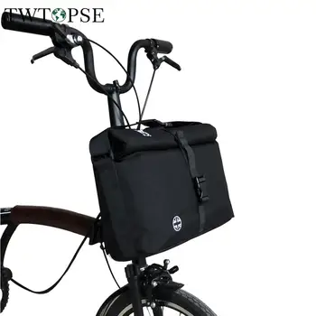 TWTOPSE Kerékpár Roll Top Táska Brompton Összecsukható Kerékpár Táska Vízálló esővédő Állítható Méretű Pánttal a Kerékpáros Táskák 3SIXTY